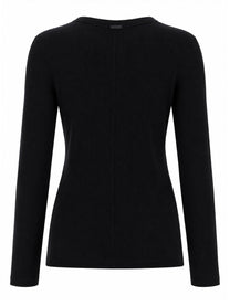 Max Mara Women's Shirt Maniche Lunghe in Jersey Black, view 2