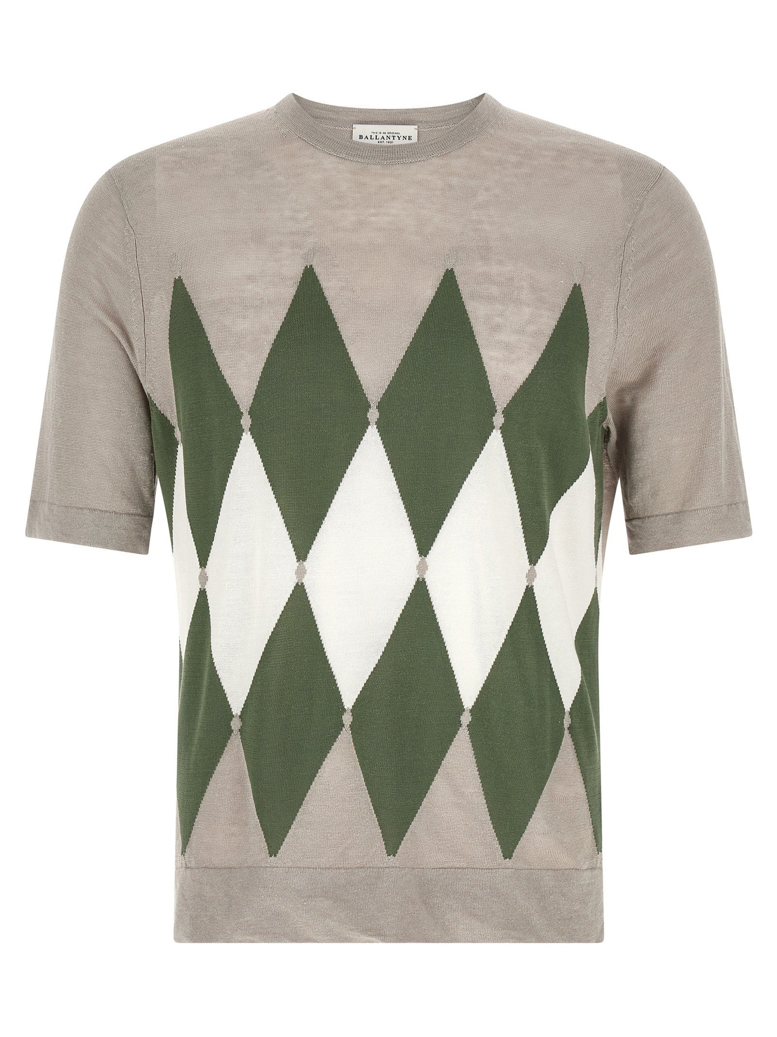 Ballantyne Shirt Argyle Grey