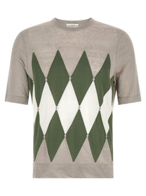Ballantyne Shirt Argyle Grey