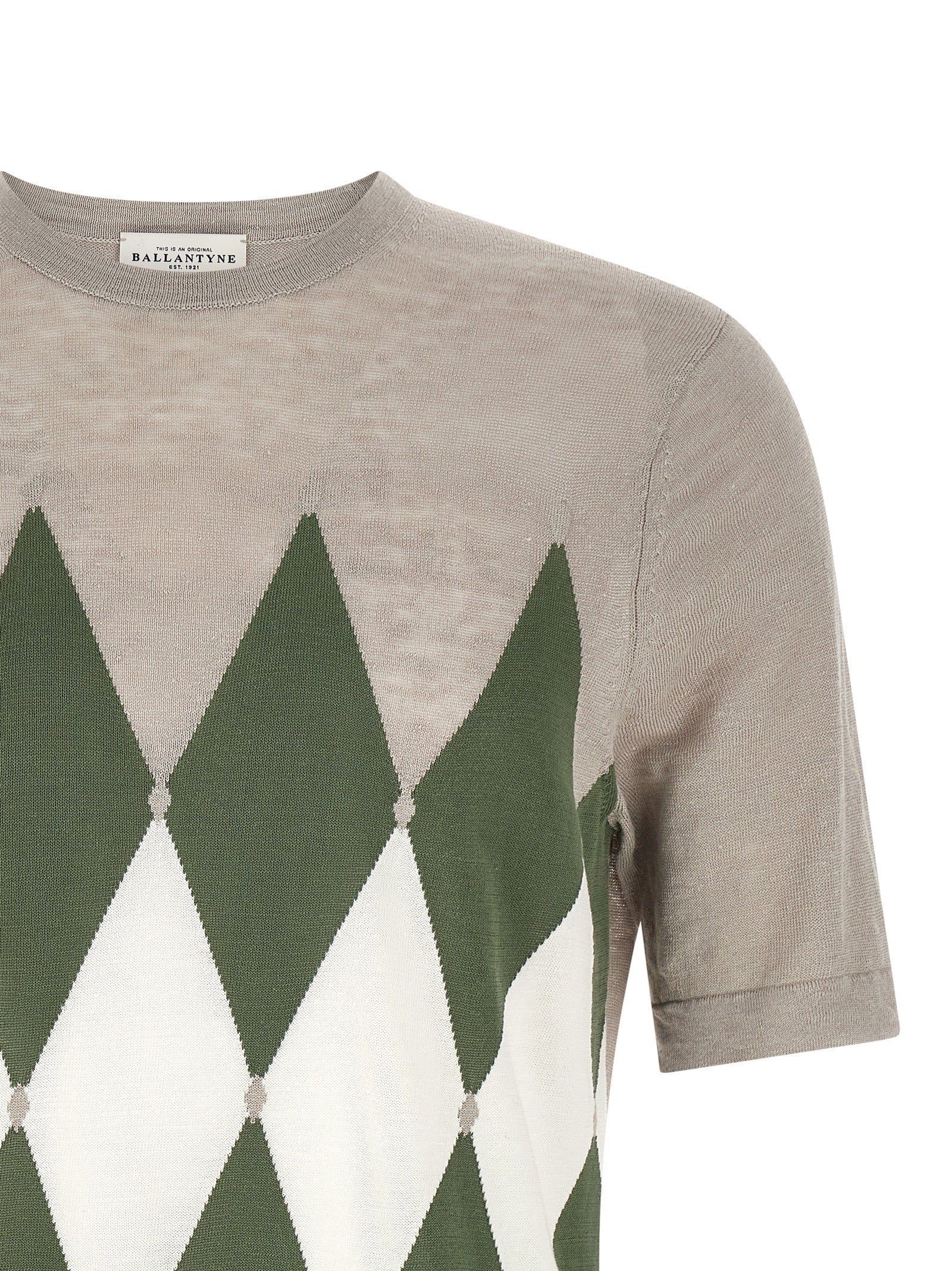 Ballantyne Shirt Argyle Grey