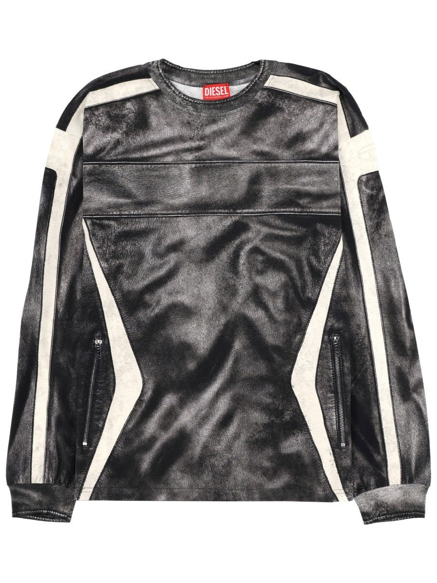 Diesel Men's Shirt Boxt Manica Lunga Black