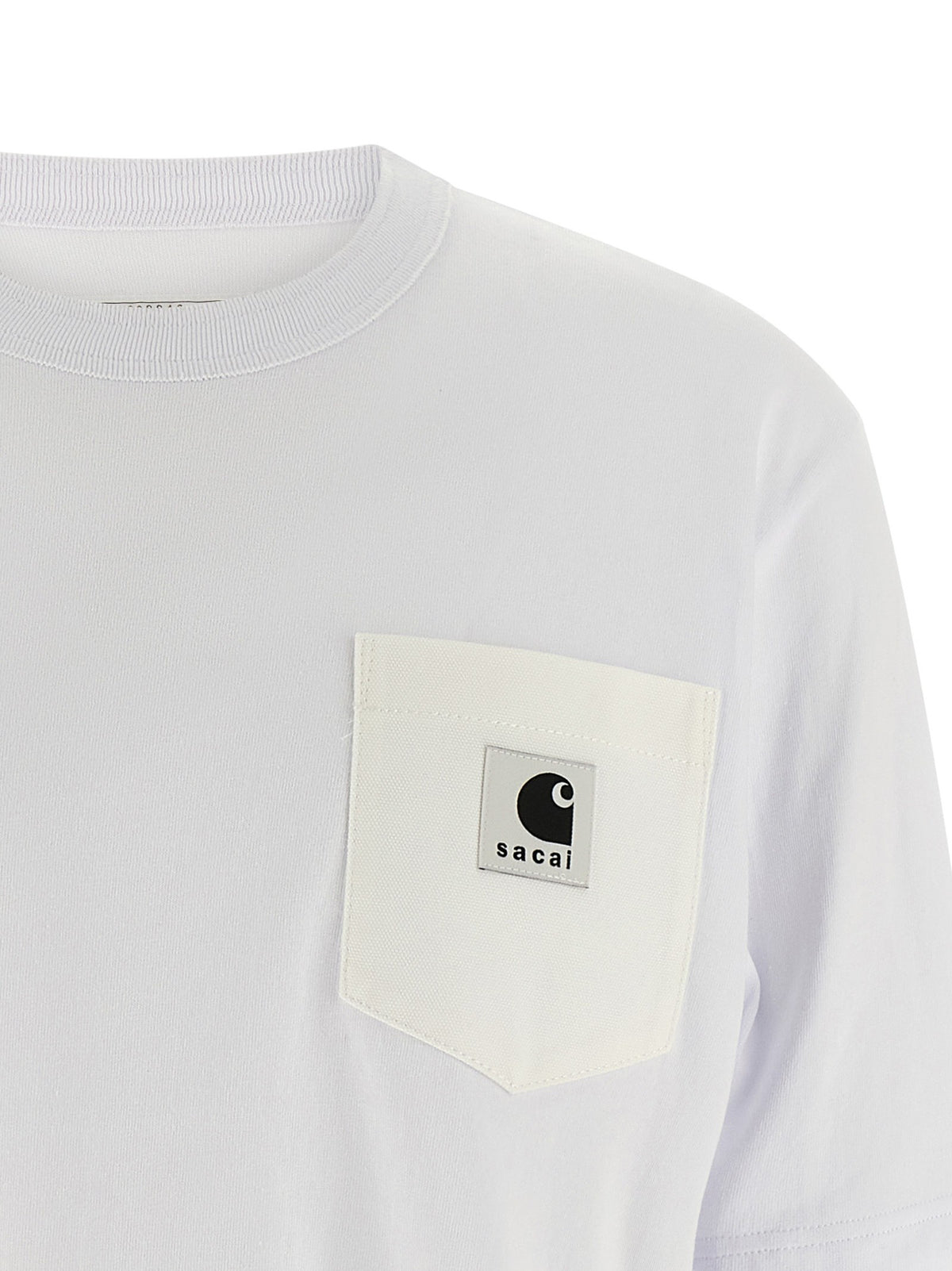 Sacai Shirt Capsule Sacai Carhartt Wip White, view 3