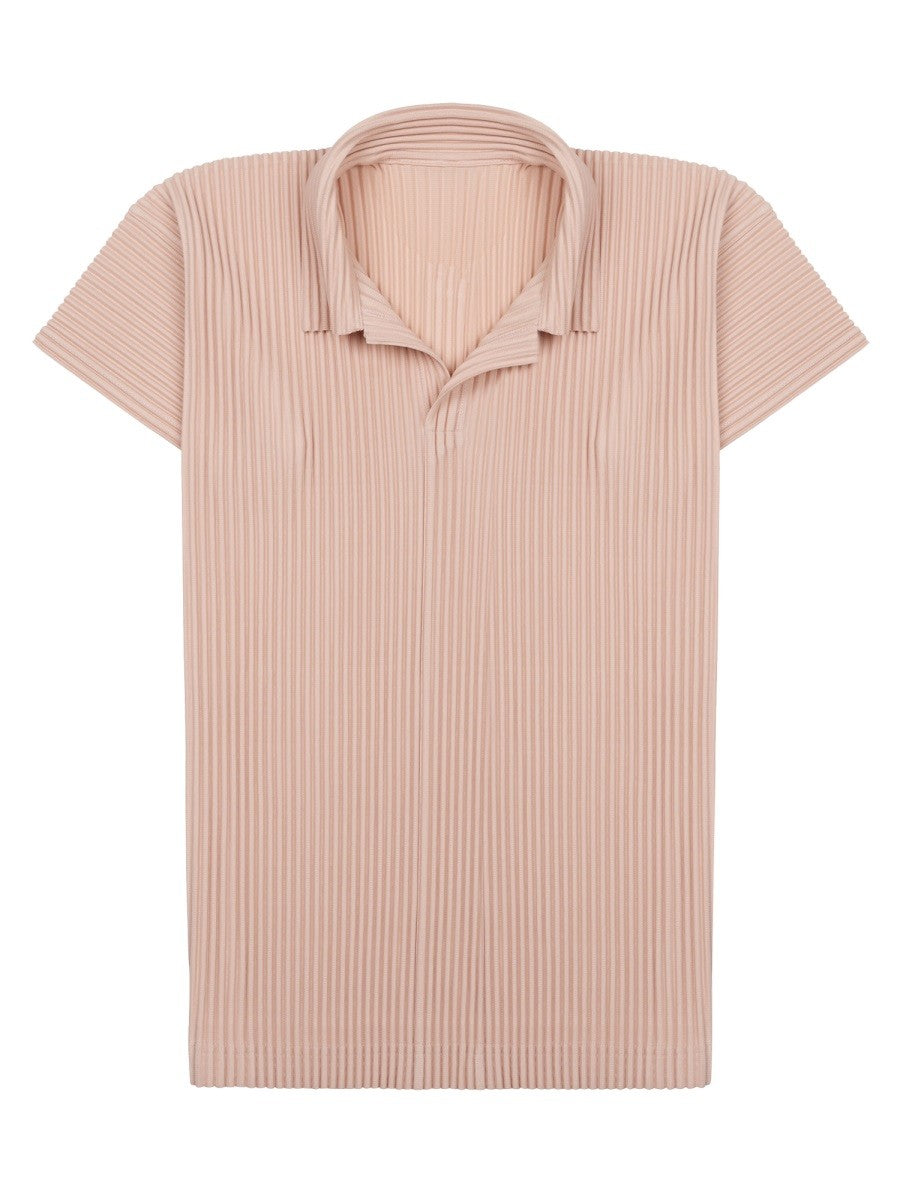 Homme Plissé Issey Miyake Men's Shirt with Collar Polo Blue