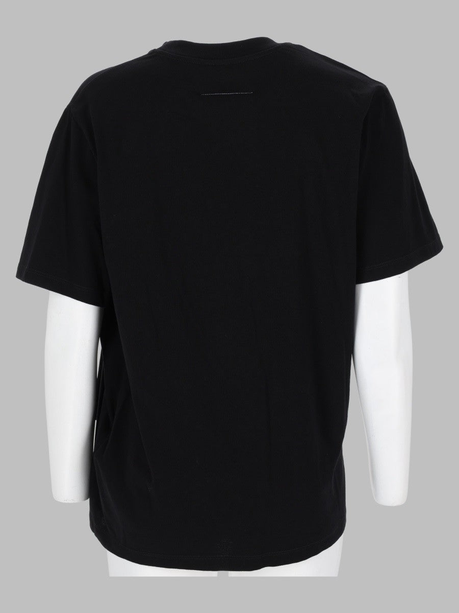 MM6 Maison Margiela Women's Shirt Con Drappeggio Patch Black