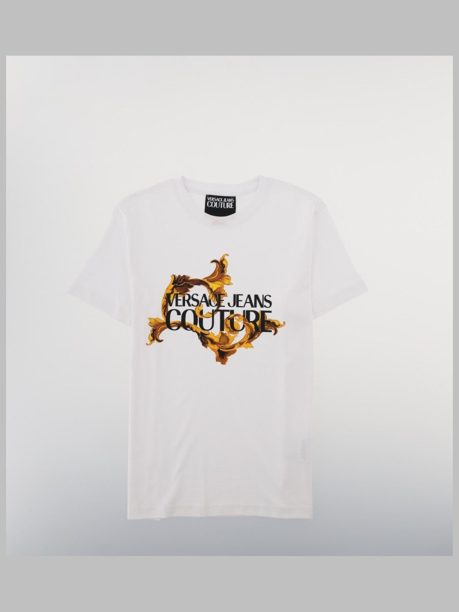 Versace Jeans Couture Men's Shirt Con Baroque White