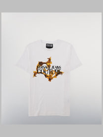 Versace Jeans Couture Men's Shirt Con Baroque White