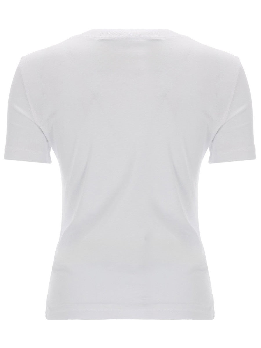 Versace Jeans Couture Women's Shirt Con Glitterato White