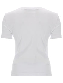 Versace Jeans Couture Women's Shirt Con Glitterato White