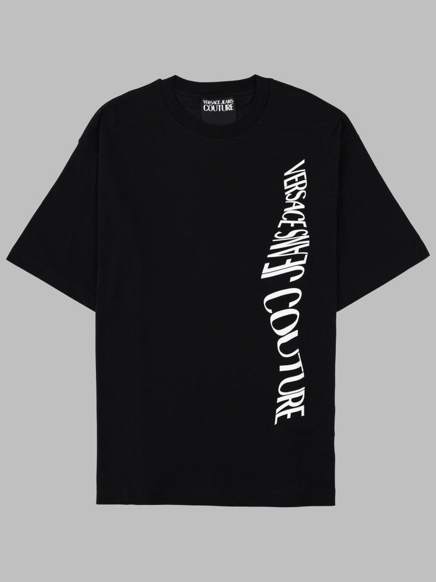 Versace Jeans Couture Men's Shirt Con Liquify Rubber Black