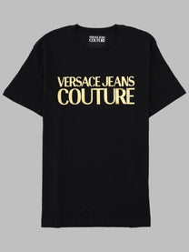 Versace Jeans Couture Men's Shirt Con Metallizzato Black