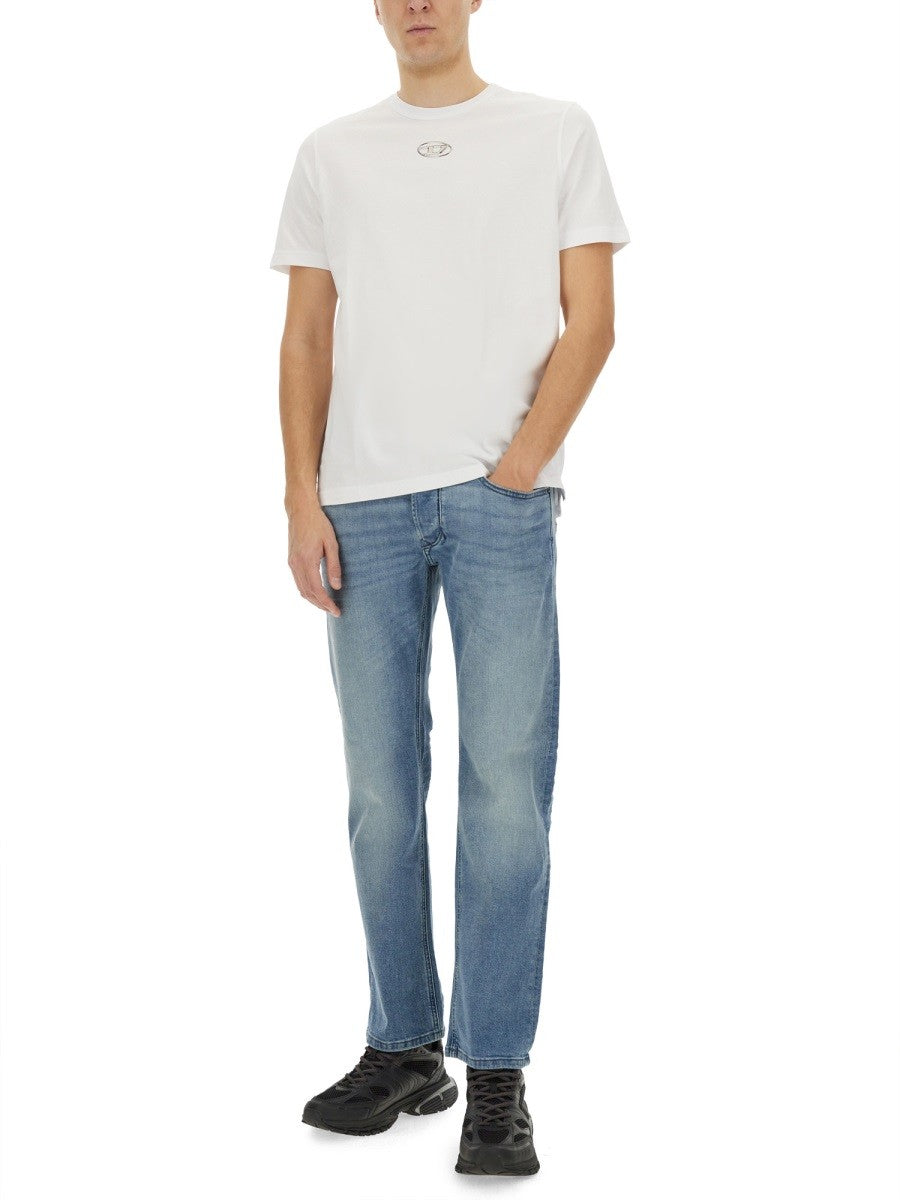 Diesel Men's Shirt Con Oval in Metallo Multicolor Diesel