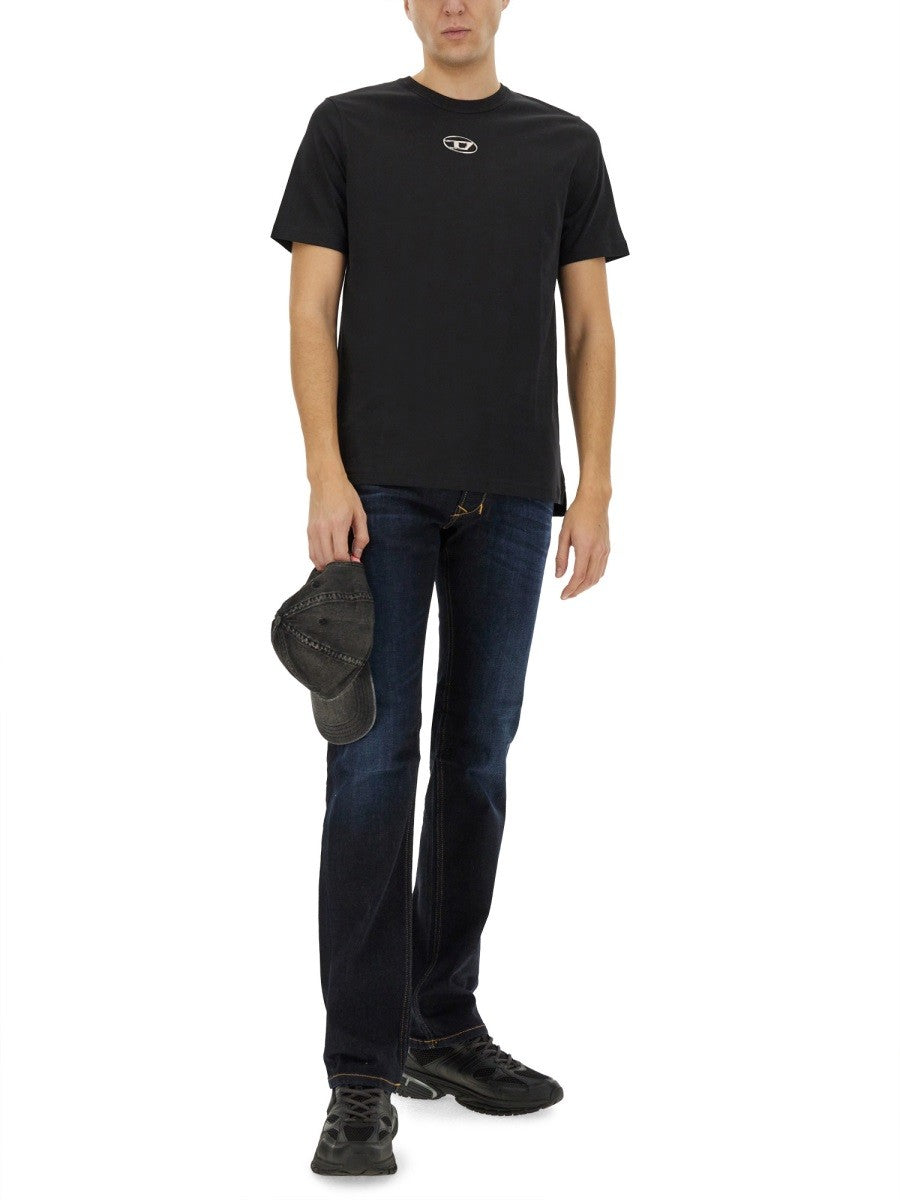 Diesel Men's Metal Oval Shirt Black