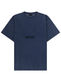 Balenciaga Men's Shirt Con Ricamato Blue