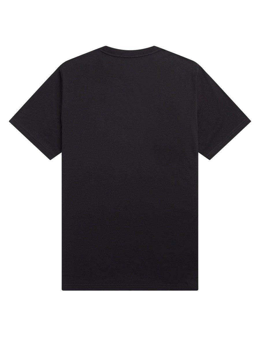Fred Perry Men's Embroidered Shirt Black, view 2