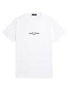 Fred Perry Men's Embroidered Shirt White