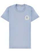Moncler Women's Embroidered Shirt Blue