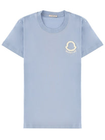 Moncler Women's Shirt Con Ricamato Blue