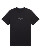 Fred Perry Men's Embroidered Shirt Black