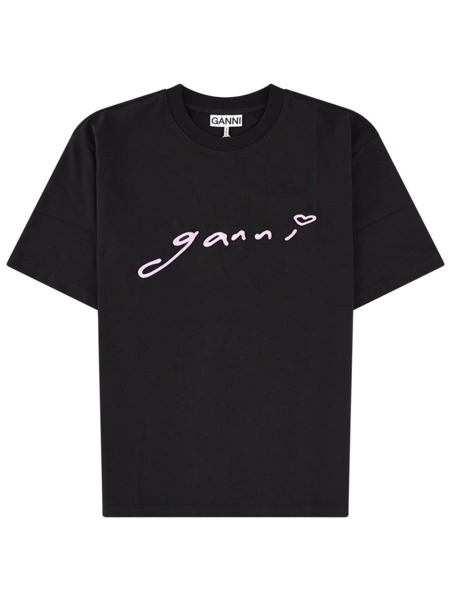 Ganni Women's Shirt Con Black