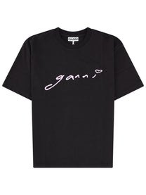 Ganni Women's Shirt Con Black