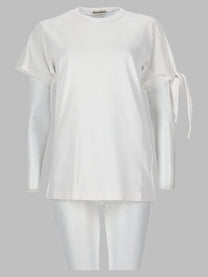 JW Anderson Women's Shirt Con Manica Annodata White