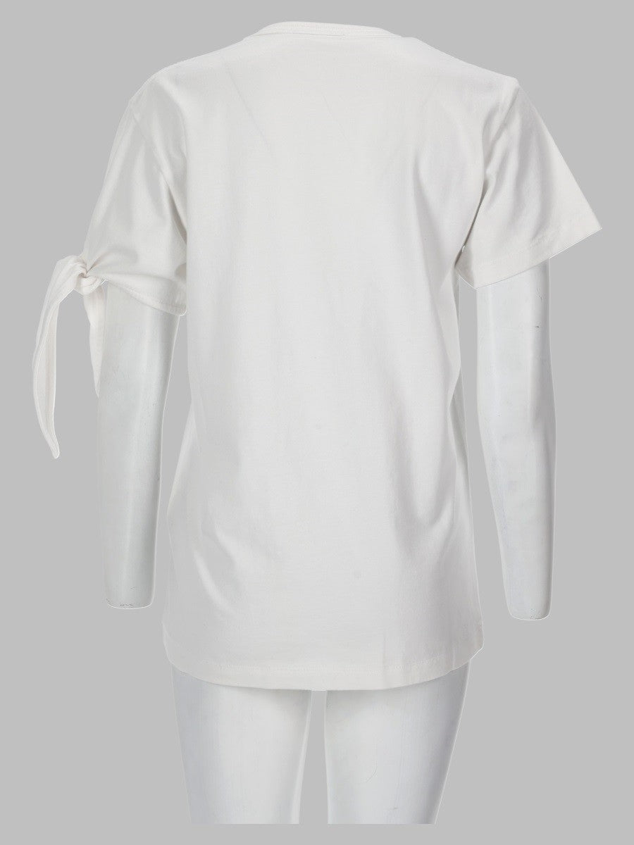 JW Anderson Women's Shirt Con Manica Annodata White