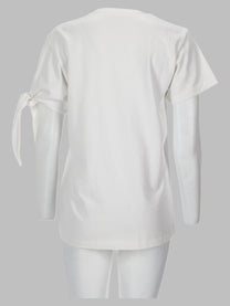 JW Anderson Women's Shirt Con Manica Annodata White