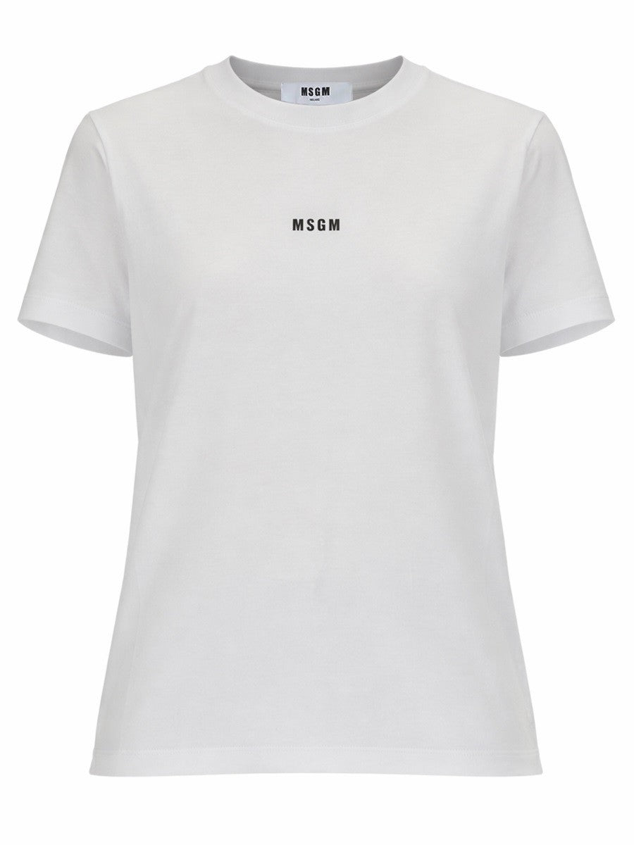 MSGM Women's Shirt Con Micro White
