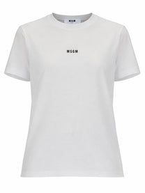 MSGM Women's Shirt Con Micro White