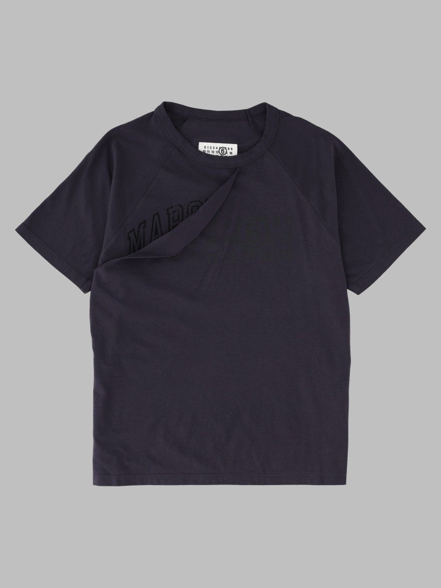 MM6 Maison Margiela Women's Shirt Con Pannello Frontale Blue