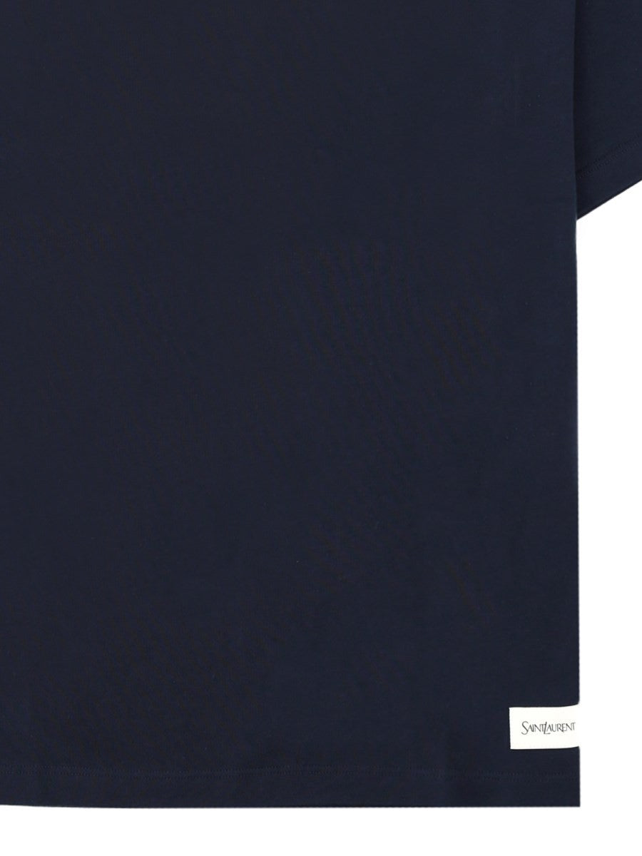 Saint Laurent Men's Shirt with Patch Blue, view 3