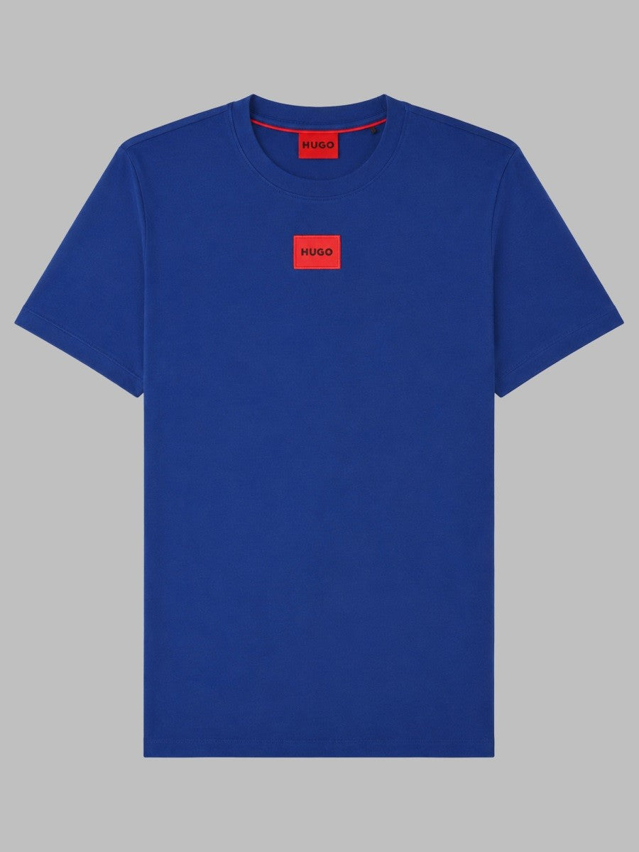 HUGO BOSS Men's Shirt Con Patch Blue