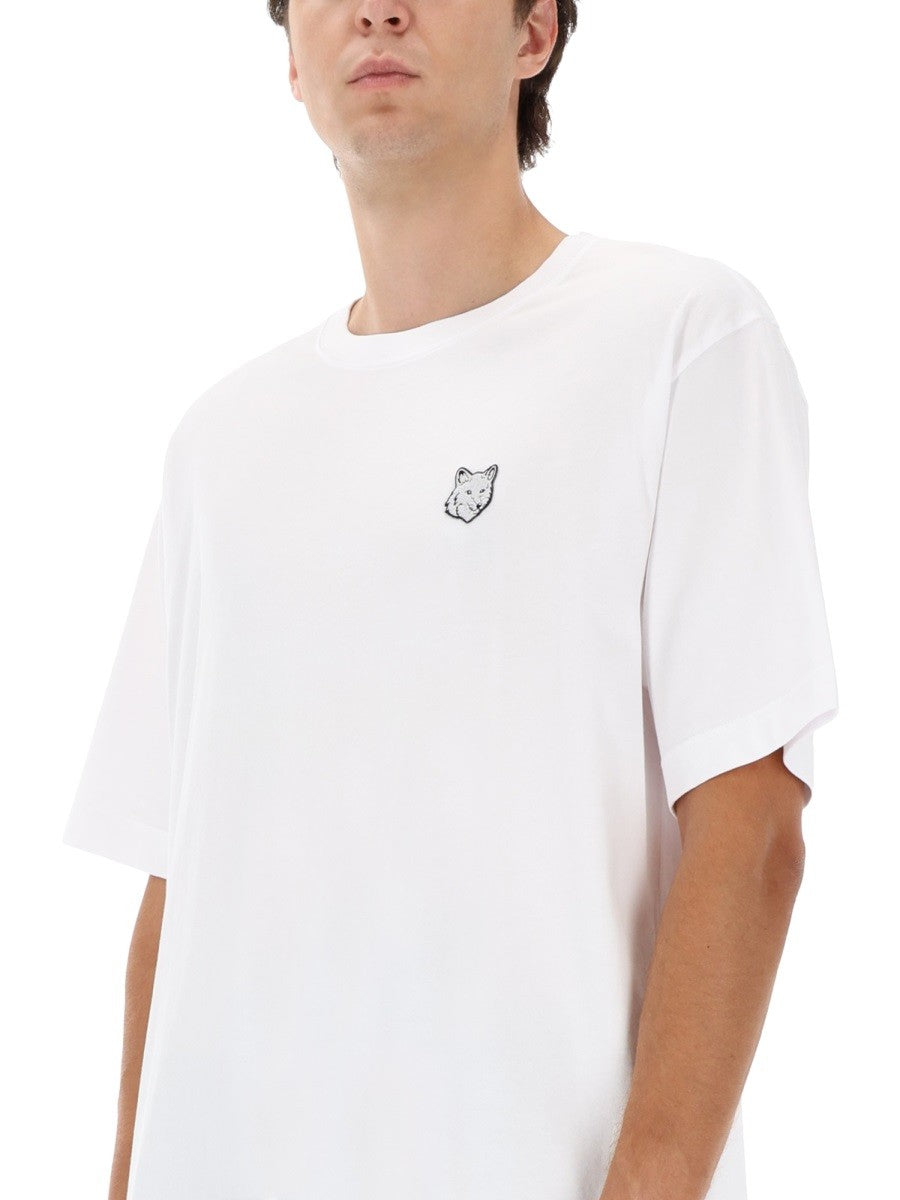 Maison Kitsuné Men's Shirt Fox Head White