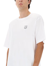 Maison Kitsuné Men's Shirt Fox Head White