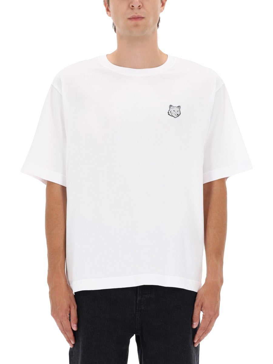 Maison Kitsuné Men's Shirt Fox Head White