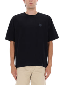 Maison Kitsuné Men's Shirt Fox Head Black