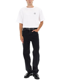 Maison Kitsuné Men's Shirt Fox Head White