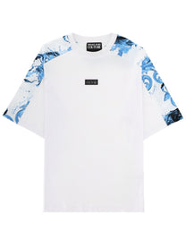 Versace Jeans Couture Men's Shirt Con Placca White