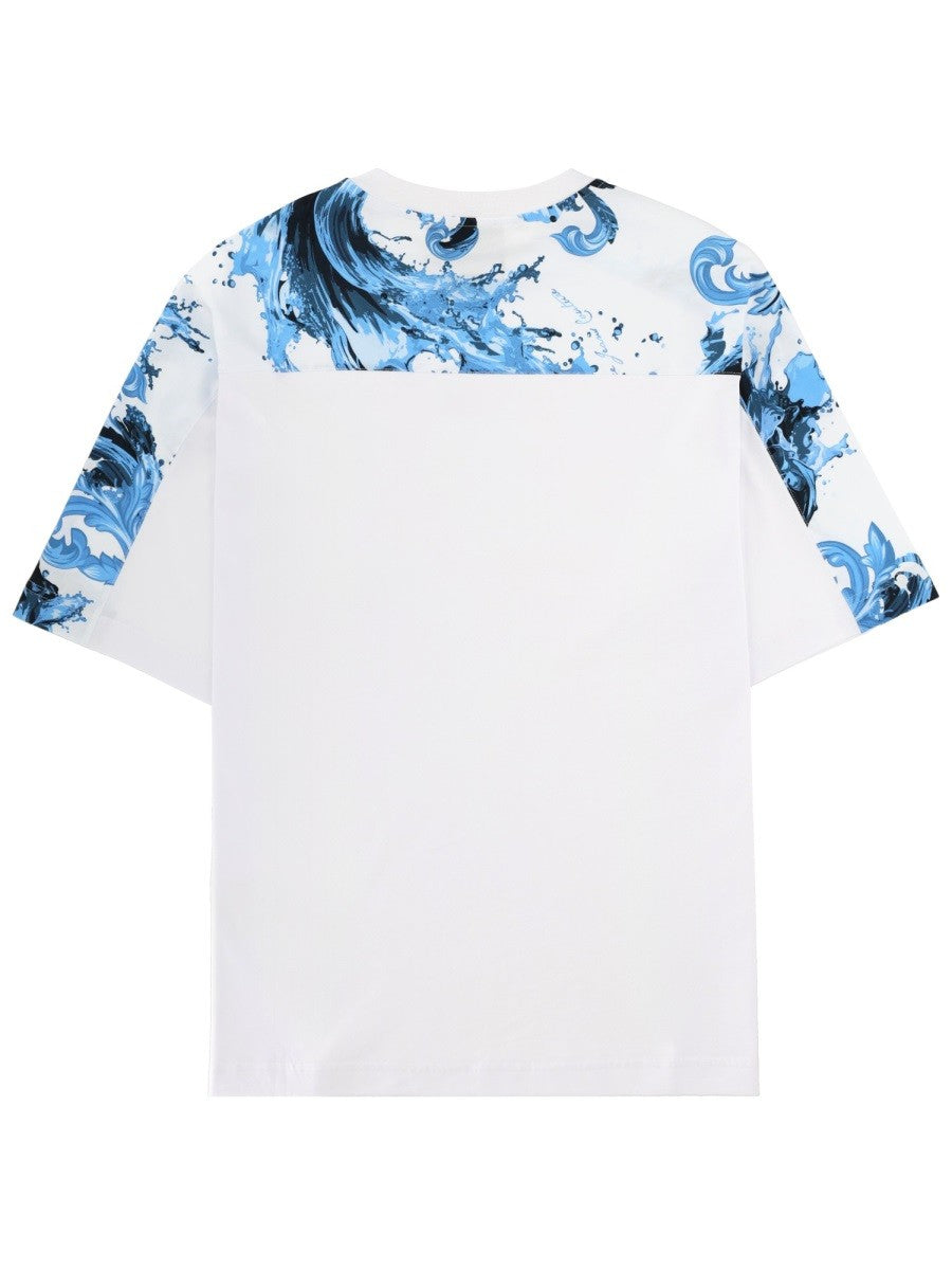 Versace Jeans Couture Men's Shirt Con Placca White