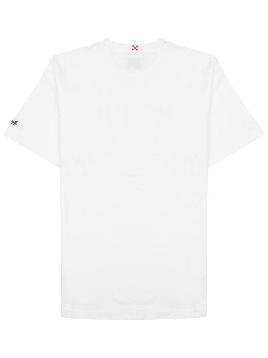 Mc2 Saint Barth Men's Shirt Con Ricamo White