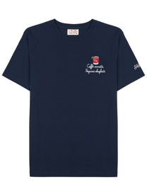 Mc2 Saint Barth Men's Shirt Con Ricamo Blue