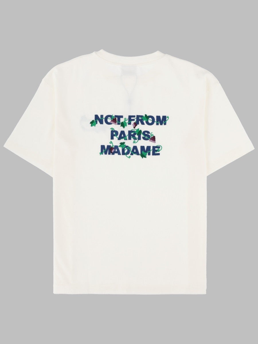 Drôle de Monsieur Men's Shirt Con Slogan White