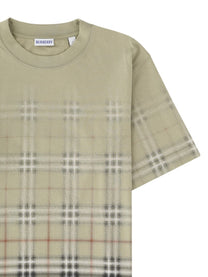 Burberry Men's Shirt Con Stampa Check Beige