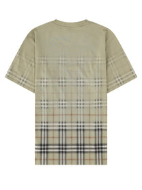 Burberry Men's Shirt Con Stampa Check Beige