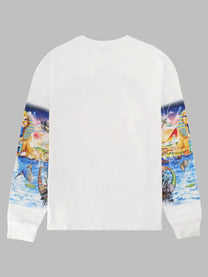 Casablanca Men's Shirt Con Stampa Egypt White