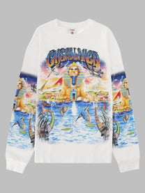 Casablanca Men's Shirt Con Stampa Egypt White