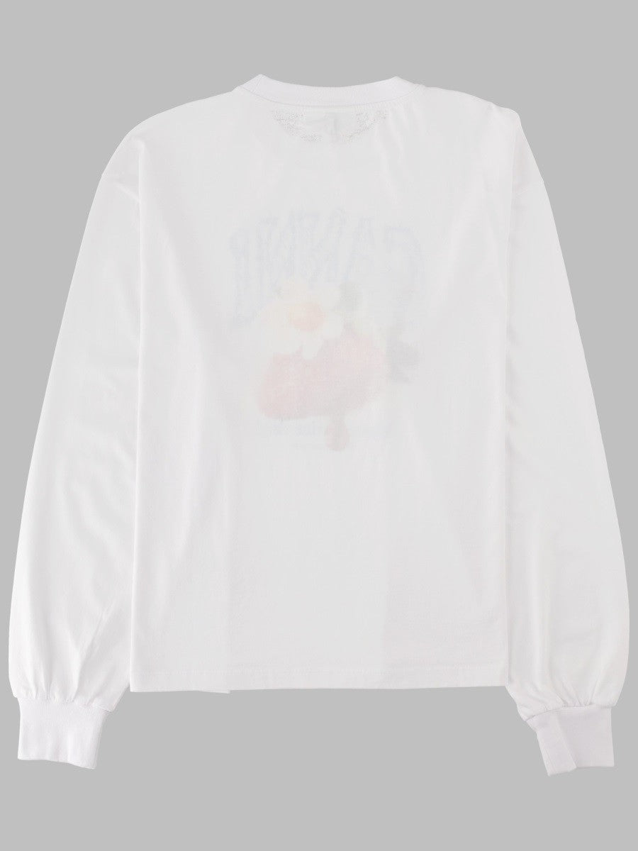 Ganni Women's Shirt Con Stampa Strawberry White