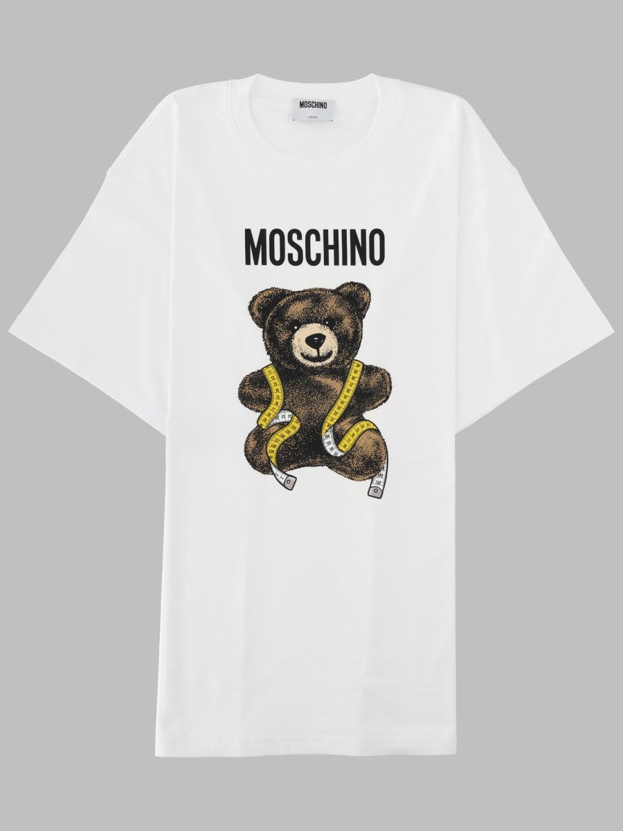 Moschino Women's Shirt Con Stampa Teddy White