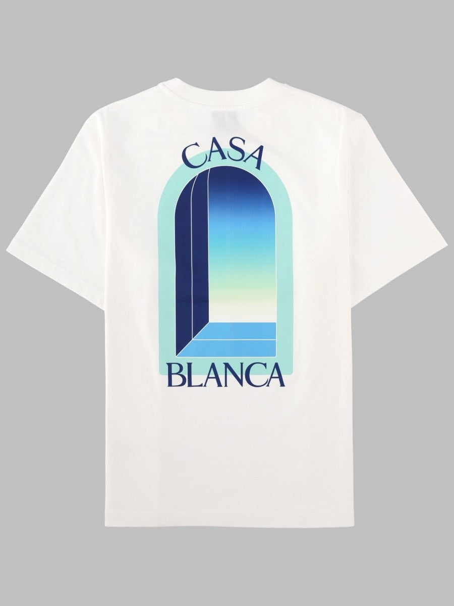 Casablanca Men's Shirt Con Stampa White