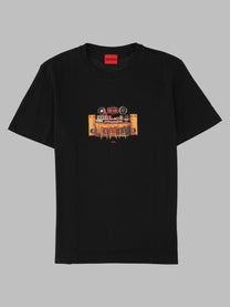 HUGO BOSS Men's Shirt Con Stampa Black